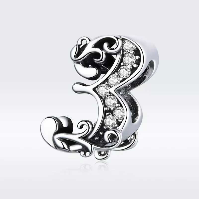 (bild till) Pandora Stil Berlock Nummer 3 - Scc1418-3 - View 5