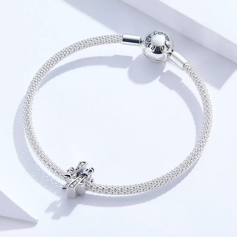(bild till) Pandora Stil Berlock Nummer 4 - Scc1418-4 - View 3