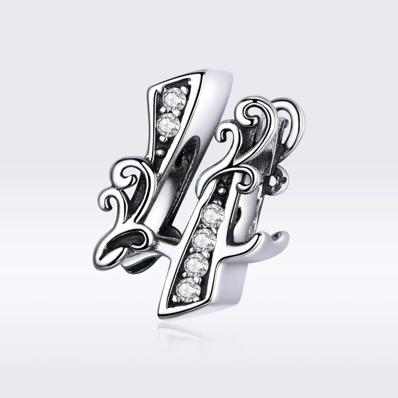 (bild till) Pandora Stil Berlock Nummer 4 - Scc1418-4 - View 5