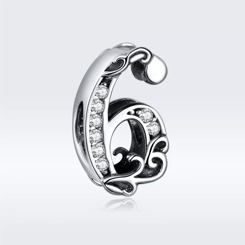 (bild till) Pandora Stil Berlock Nummer 6 - Scc1418-6 - View 5