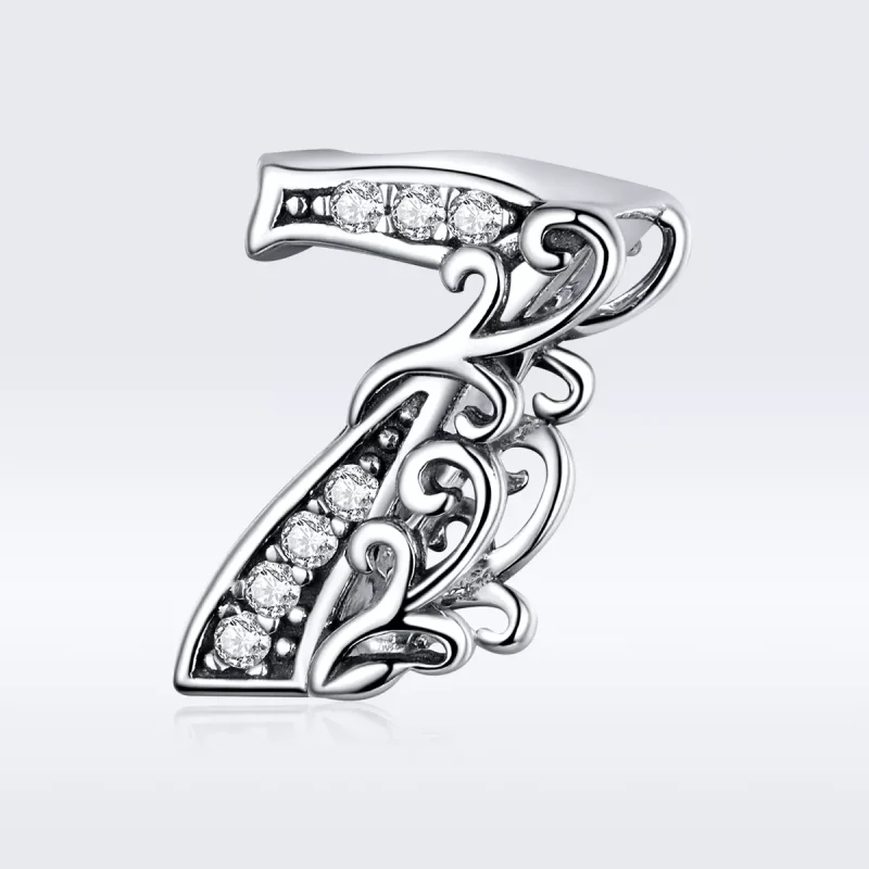 (bild till) Pandora Stil Berlock Nummer 7 - Scc1418-7 - View 5