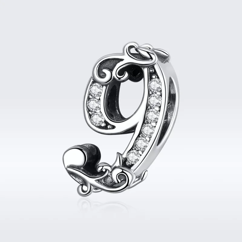 (bild till) Pandora Stil Berlock Nummer 9 - Scc1418-9 - View 5