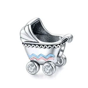 (bild till) Pandora Stil Berlock Ny Barnvagn - Scc1539