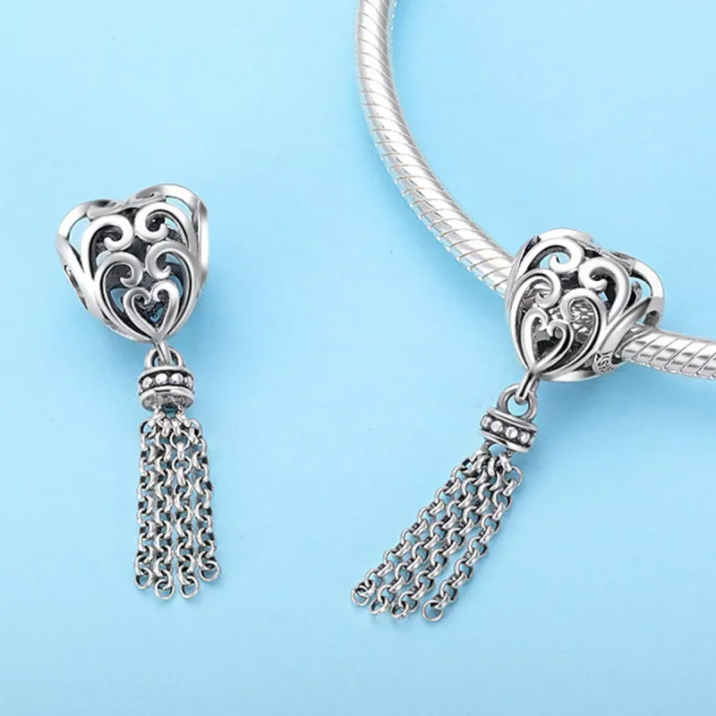 (bild till) Pandora Stil Berlock Openwork Dreamcatcher - Scc722 - View 2