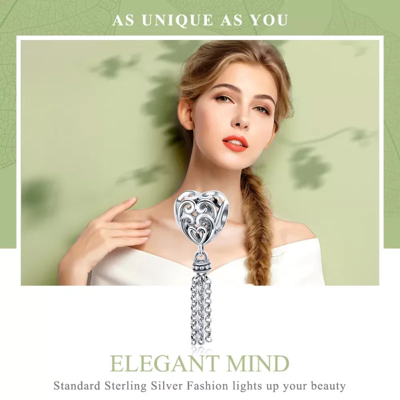 (bild till) Pandora Stil Berlock Openwork Dreamcatcher - Scc722 - View 6