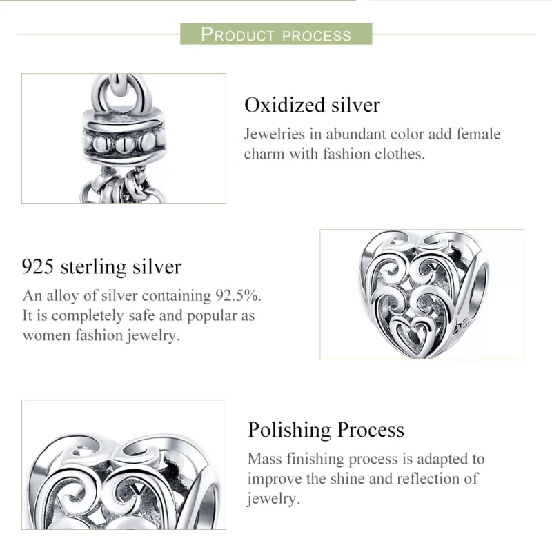 (bild till) Pandora Stil Berlock Openwork Dreamcatcher - Scc722 - View 7