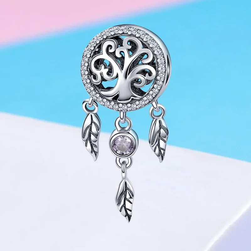 (bild till) Pandora Stil Berlock Openwork Dreamcatcher - Scc723 - View 4
