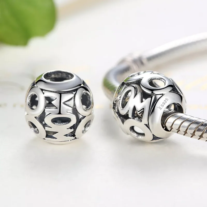 (bild till) Pandora Stil Berlock Openwork Mamma - Scc060 - View 2