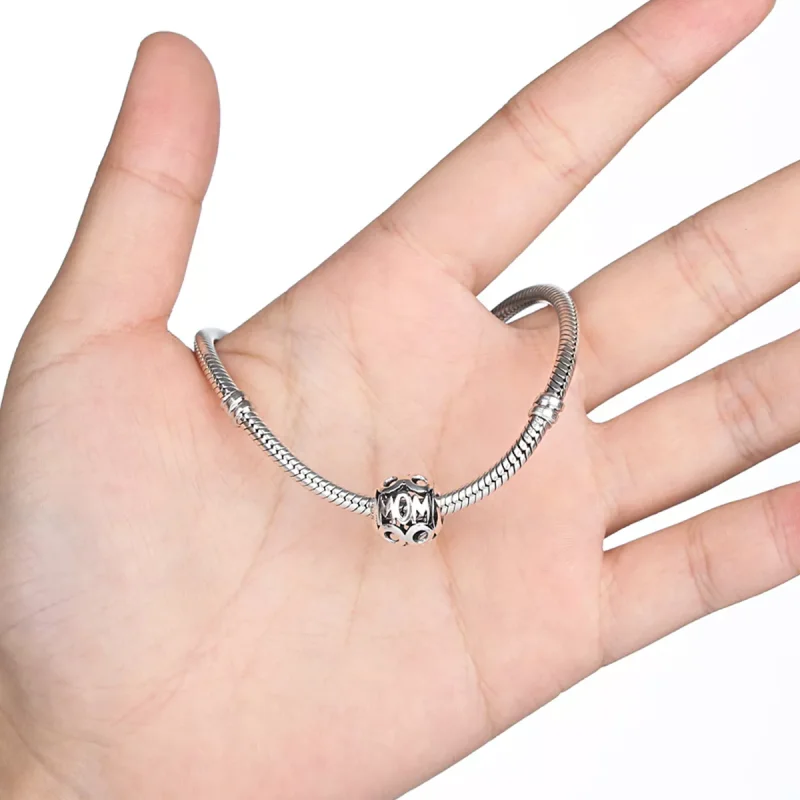 (bild till) Pandora Stil Berlock Openwork Mamma - Scc060 - View 3