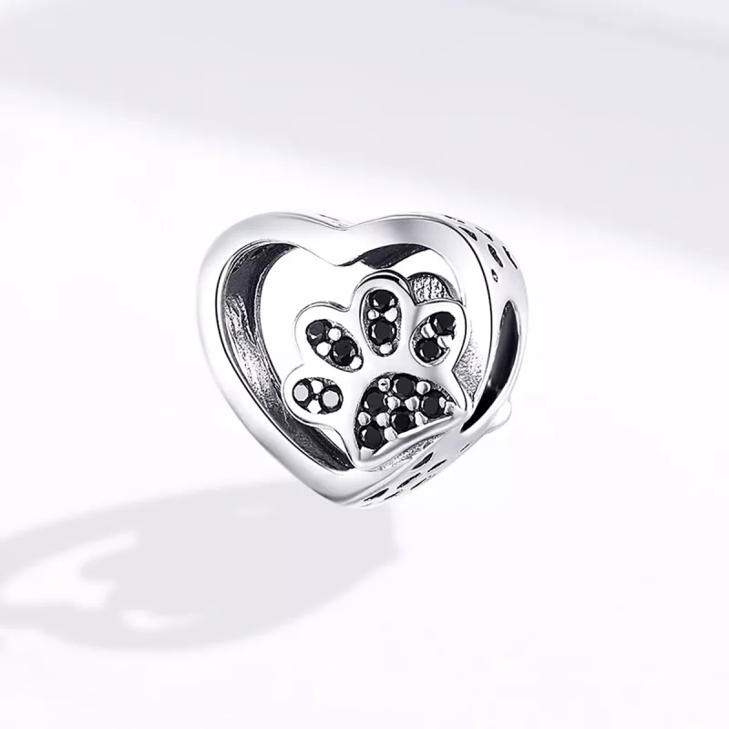 (bild till) Pandora Stil Berlock Paw Mark Of Pets - Scc1191-Bk - View 4