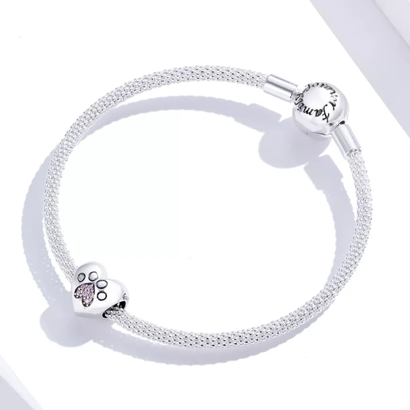 (bild till) Pandora Stil Berlock Pet Fotavtryck - Bsc209 - View 2