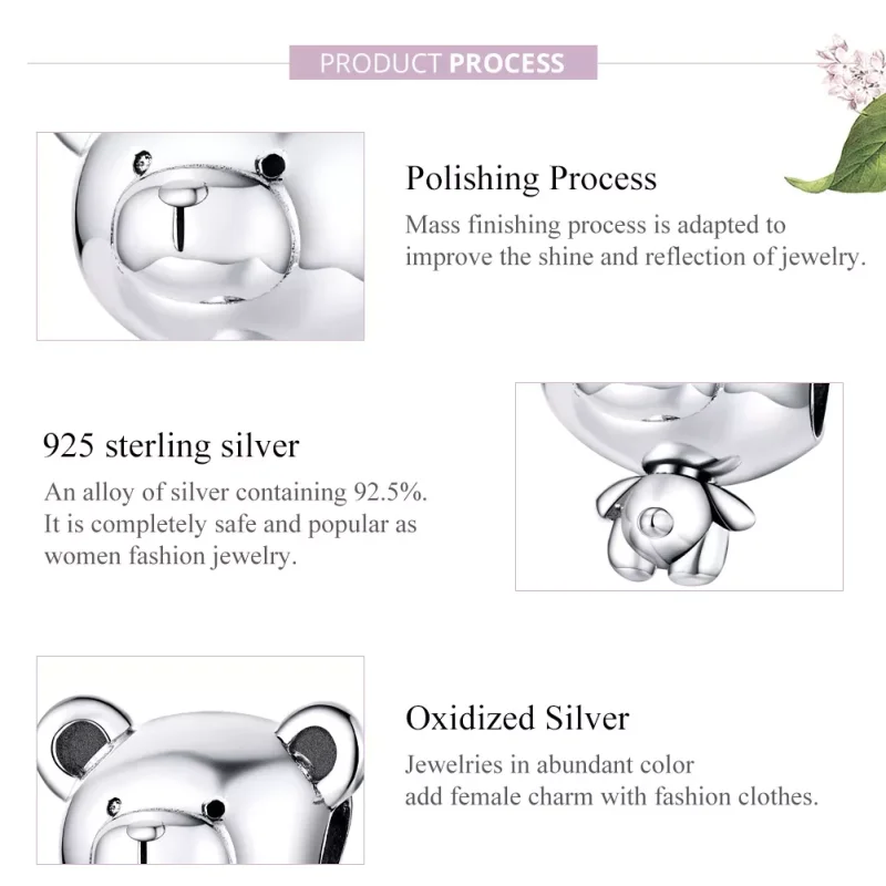 (bild till) Pandora Stil Berlock Pooh - Scc1502 - View 8