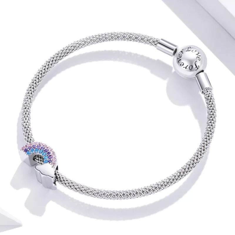 (bild till) Pandora Stil Berlock Rainbow Bridge - Scc1788 - View 3