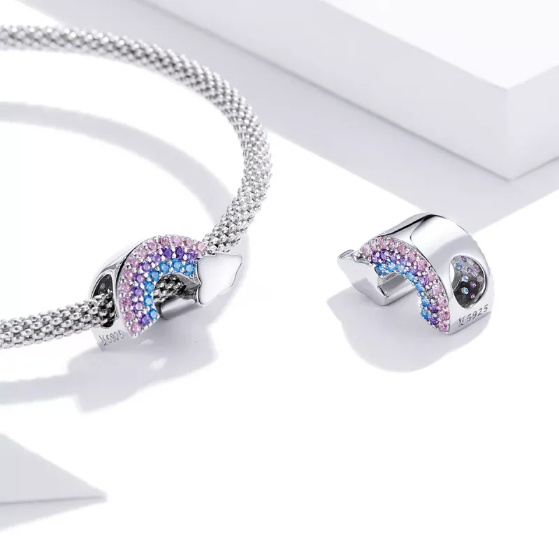 (bild till) Pandora Stil Berlock Rainbow Bridge - Scc1788 - View 4