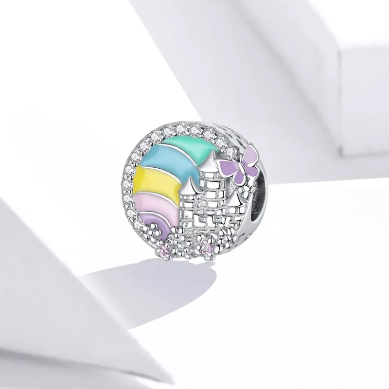 (bild till) Pandora Stil Berlock Rainbow Castle - Scc1585 - View 2