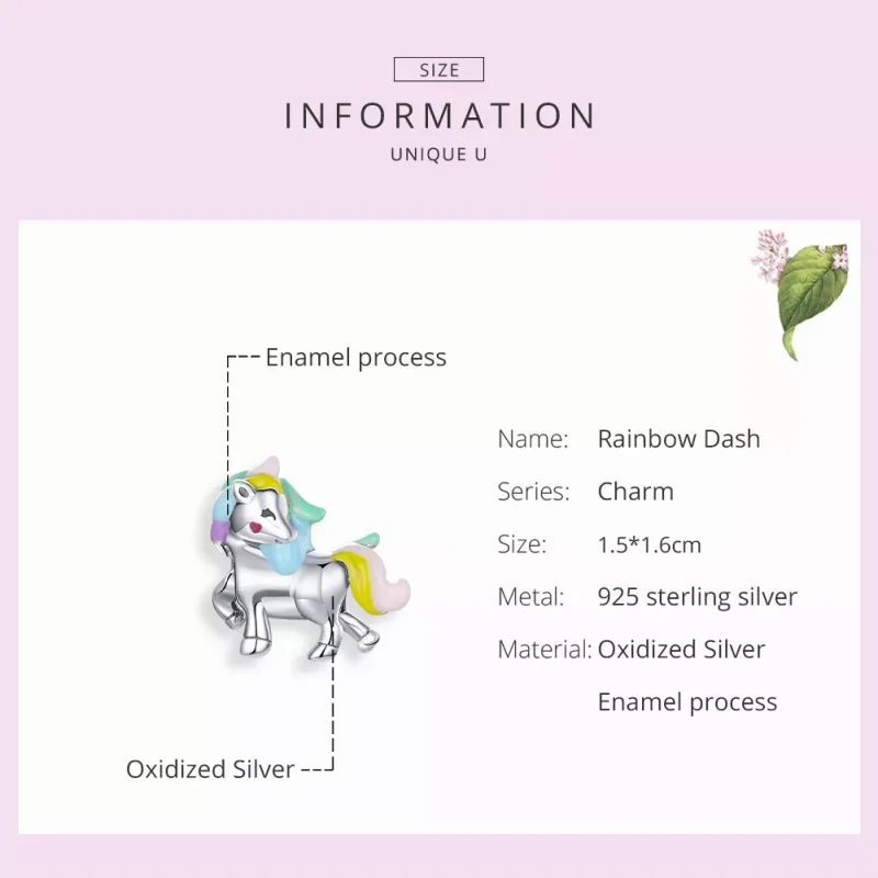 (bild till) Pandora Stil Berlock Rainbow Dash - Scc1500 - View 7