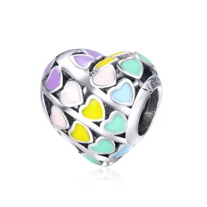 (bild till) Pandora Stil Berlock Rainbow Heart - Scc902