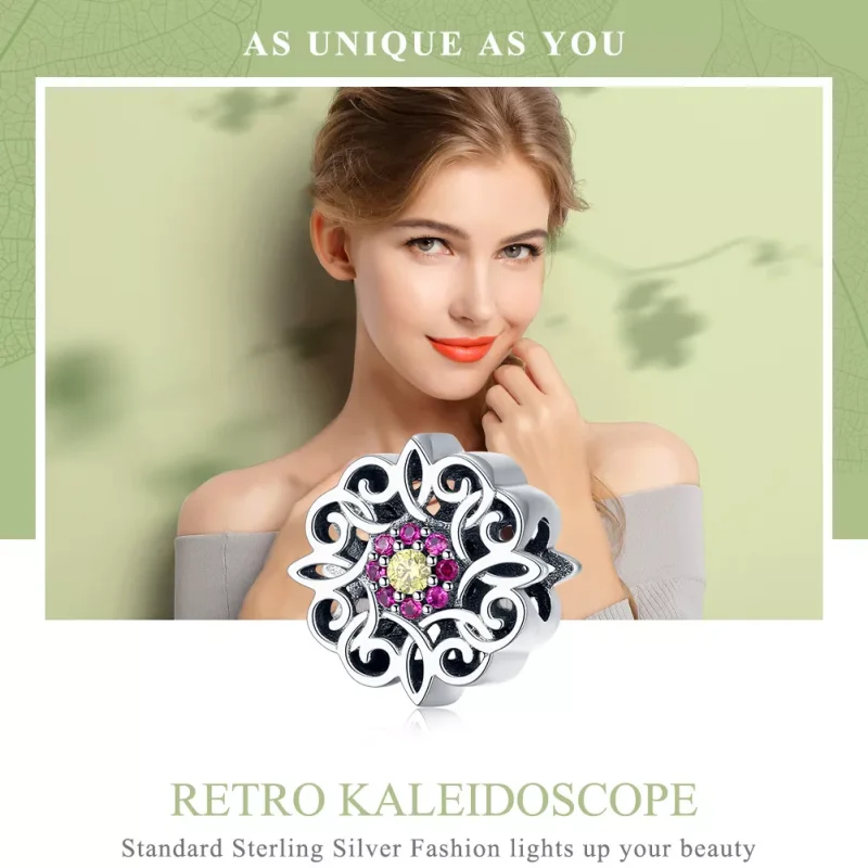 (bild till) Pandora Stil Berlock Retro Kalejdoskop - Scc1108 - View 2
