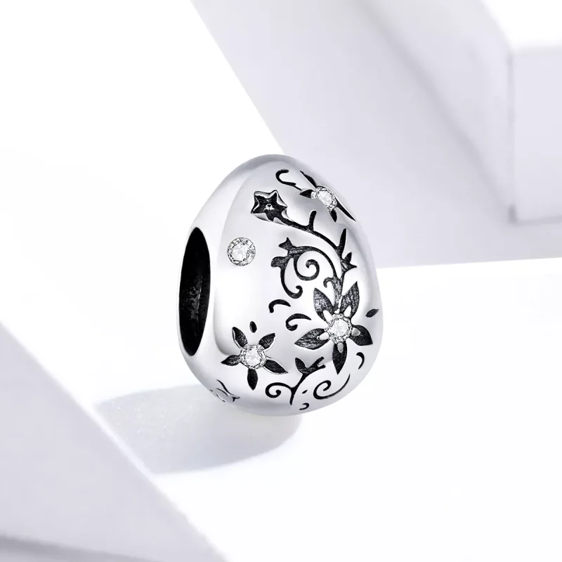 (bild till) Pandora Stil Berlock Retro Påskägg - Scc1466 - View 2
