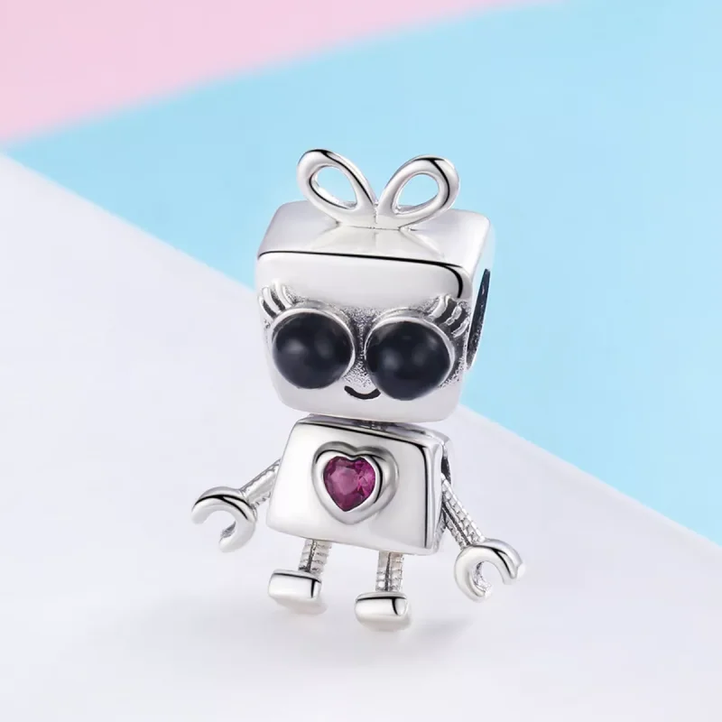 (bild till) Pandora Stil Berlock Robot Didi - Scc885 - View 2