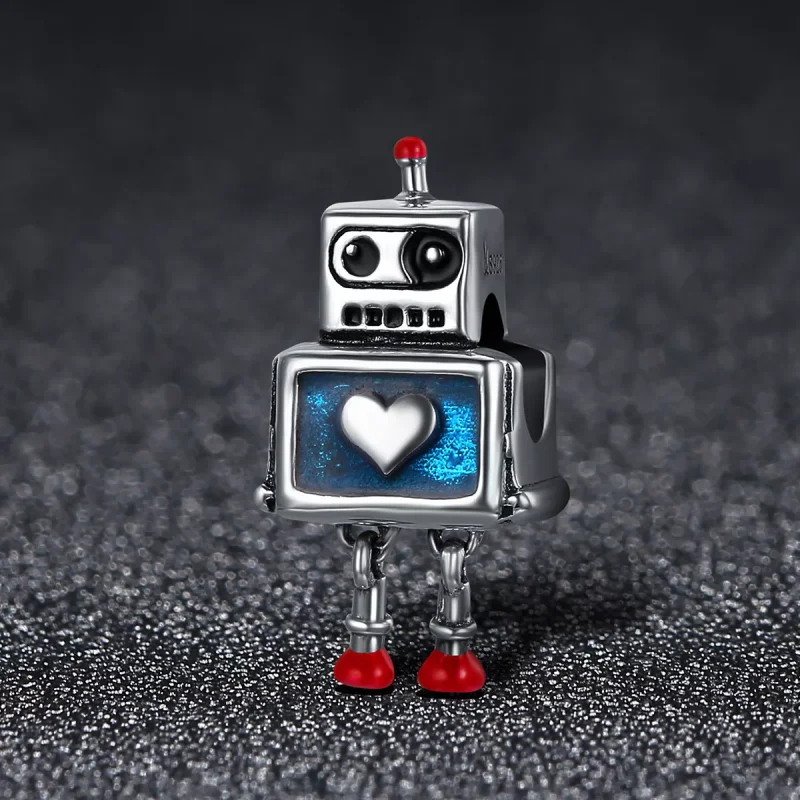 (bild till) Pandora Stil Berlock Robot - Scc346 - View 2