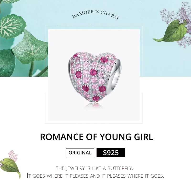 (bild till) Pandora Stil Berlock Romantik av Ung Flicka - Bsc118 - View 6