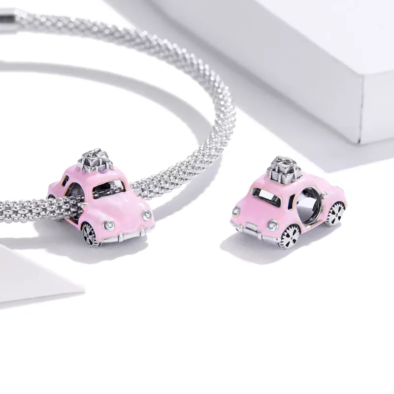 (bild till) Pandora Stil Berlock Rosa Bil - Scc1738 - View 4