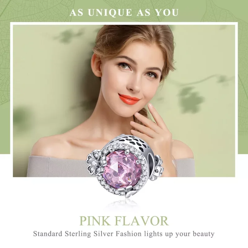 (bild till) Pandora Stil Berlock Rosa Smak - Scc904 - View 6