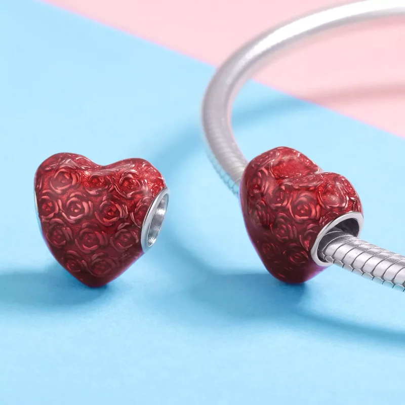 (bild till) Pandora Stil Berlock Rose Heart - Scc1064 - View 4