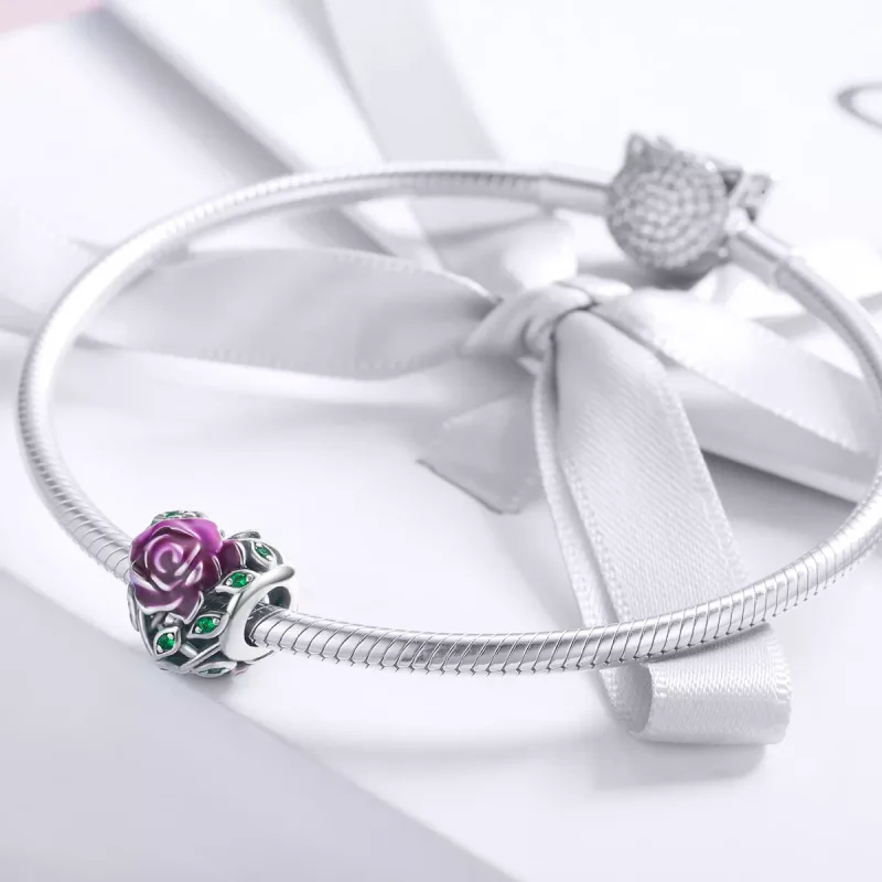 (bild till) Pandora Stil Berlock Rose Heart - Scc927 - View 3