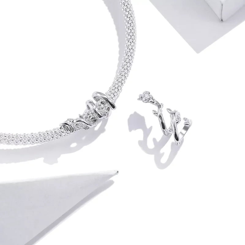 (bild till) Pandora Stil Berlock Rose Vines - Bsc310 - View 4