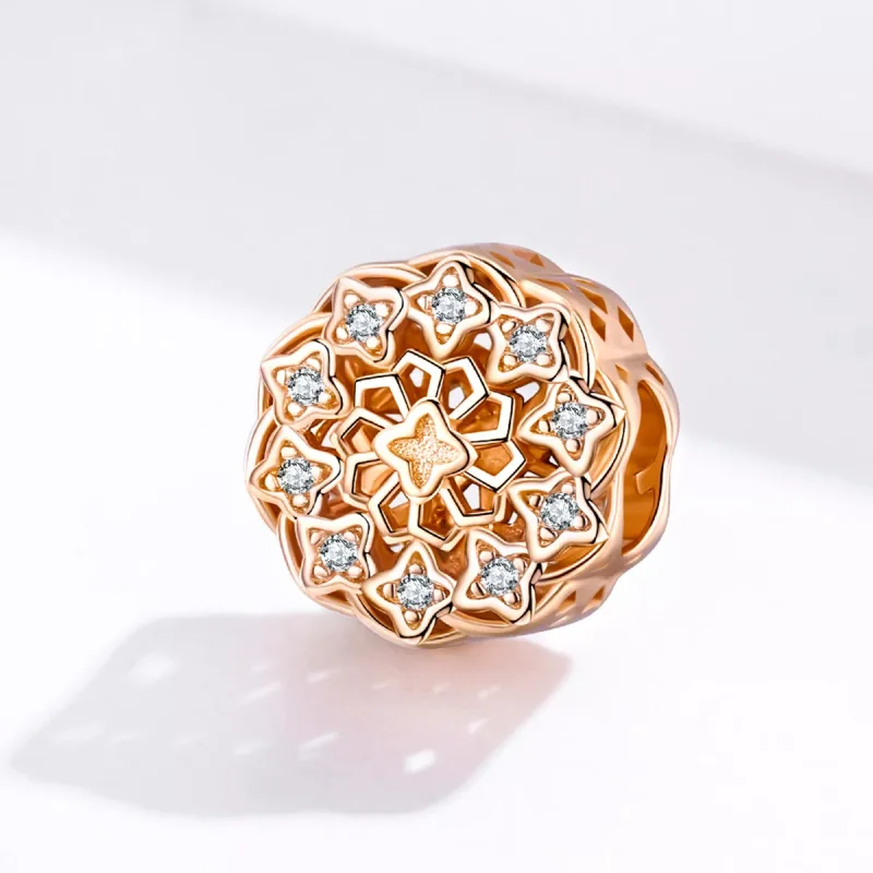 (bild till) Pandora Stil Berlock Rosefönster 14 Karat Roséguld - Scc1279 - View 2