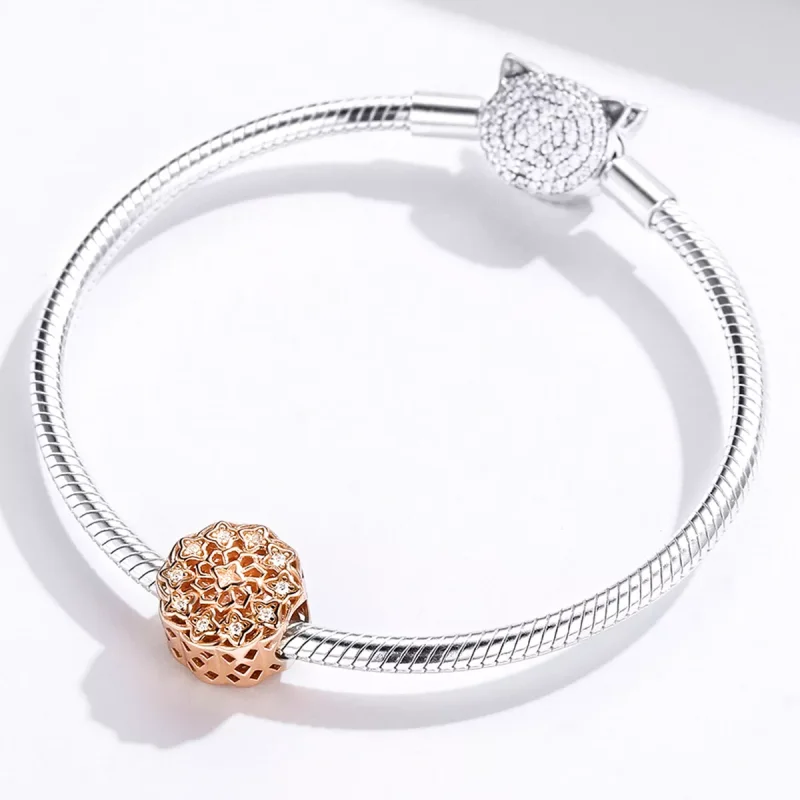 (bild till) Pandora Stil Berlock Rosefönster 14 Karat Roséguld - Scc1279 - View 3
