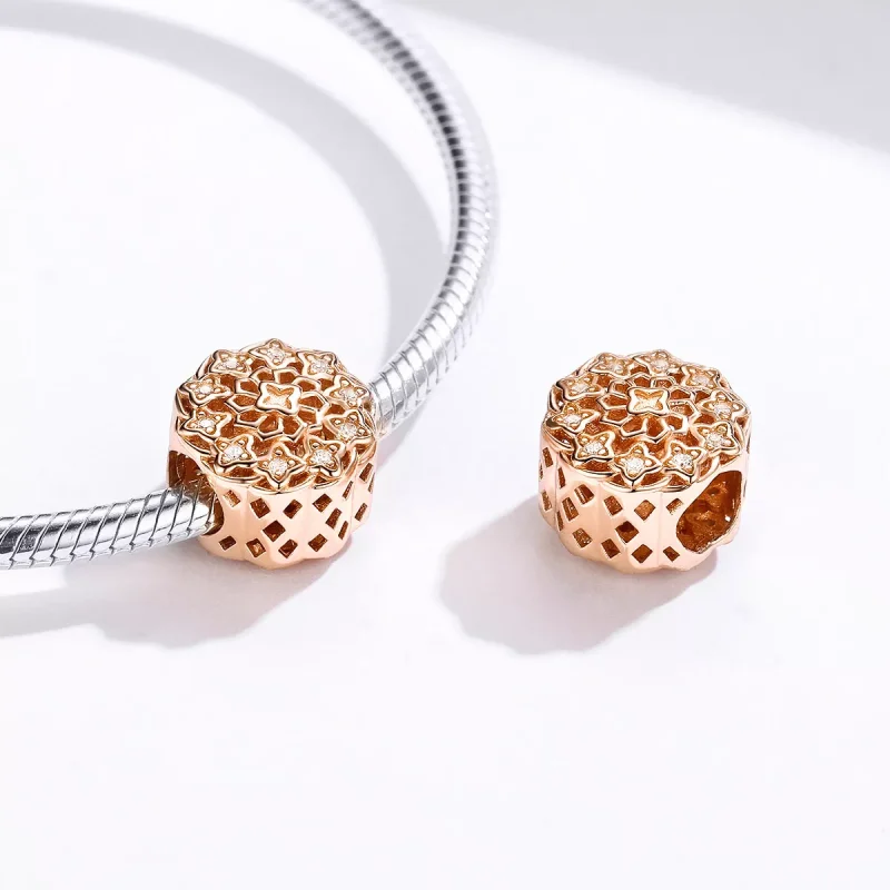 (bild till) Pandora Stil Berlock Rosefönster 14 Karat Roséguld - Scc1279 - View 4