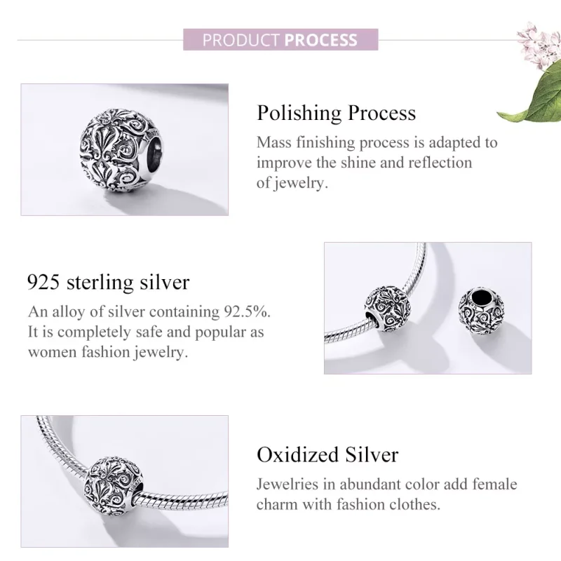 (bild till) Pandora Stil Berlock Royal Court Style - Scc1179 - View 4
