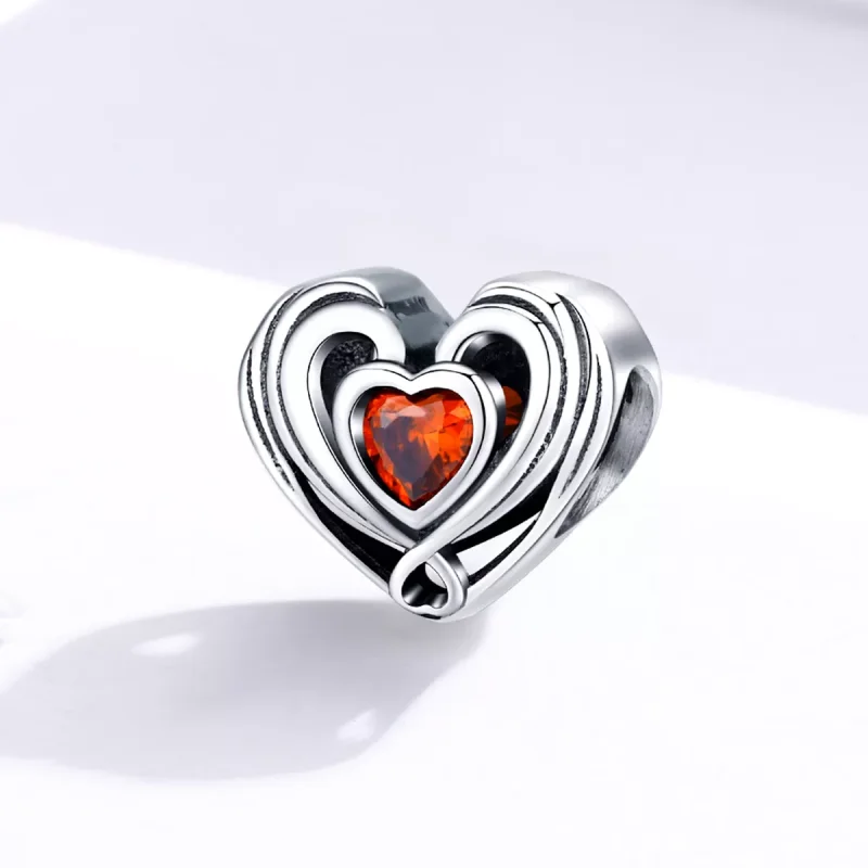 (bild till) Pandora Stil Berlock Rugby Heart In Heart - Scc1472 - View 2