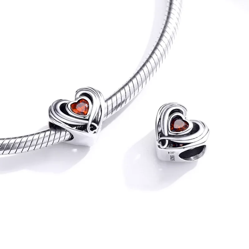 (bild till) Pandora Stil Berlock Rugby Heart In Heart - Scc1472 - View 4