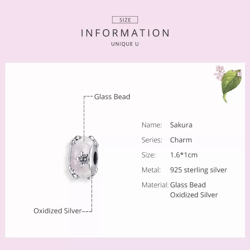 (bild till) Pandora Stil Berlock Sakura - Scc1302 - View 3