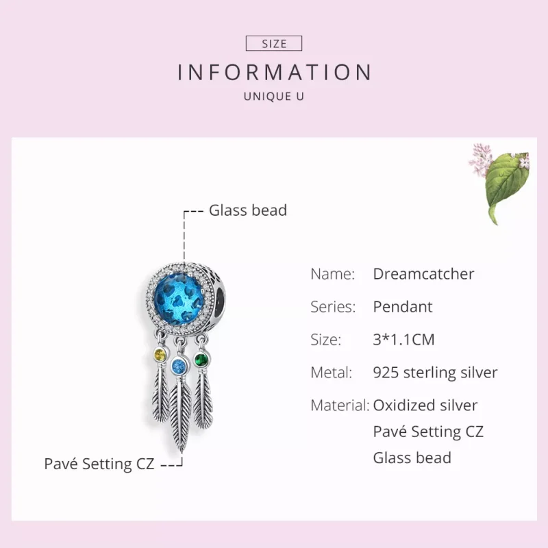 (bild till) Pandora Stil Berlock Sapphire Dream Catcher - Scc1384 - View 7
