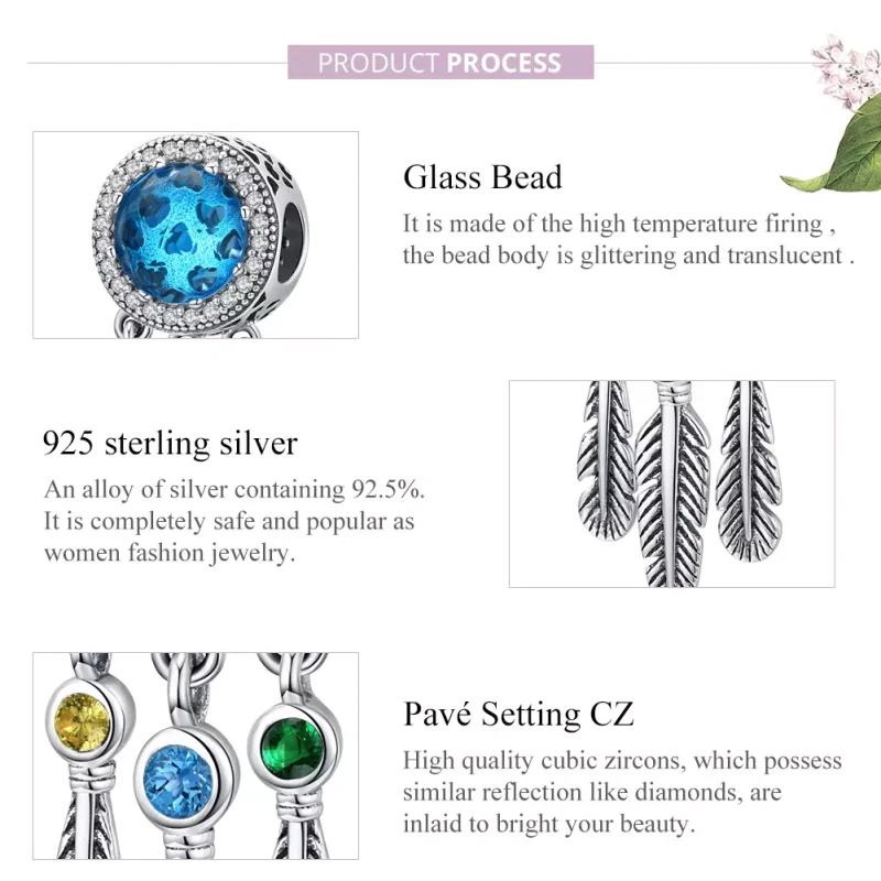 (bild till) Pandora Stil Berlock Sapphire Dream Catcher - Scc1384 - View 8