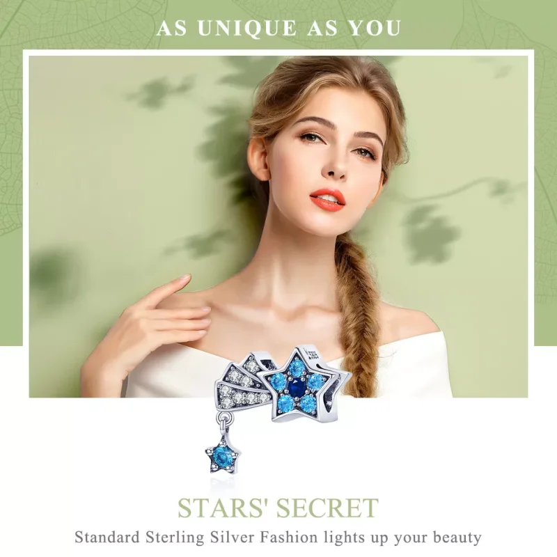 (bild till) Pandora Stil Berlock Sapphire Jewellery Stars - Scc912 - View 6