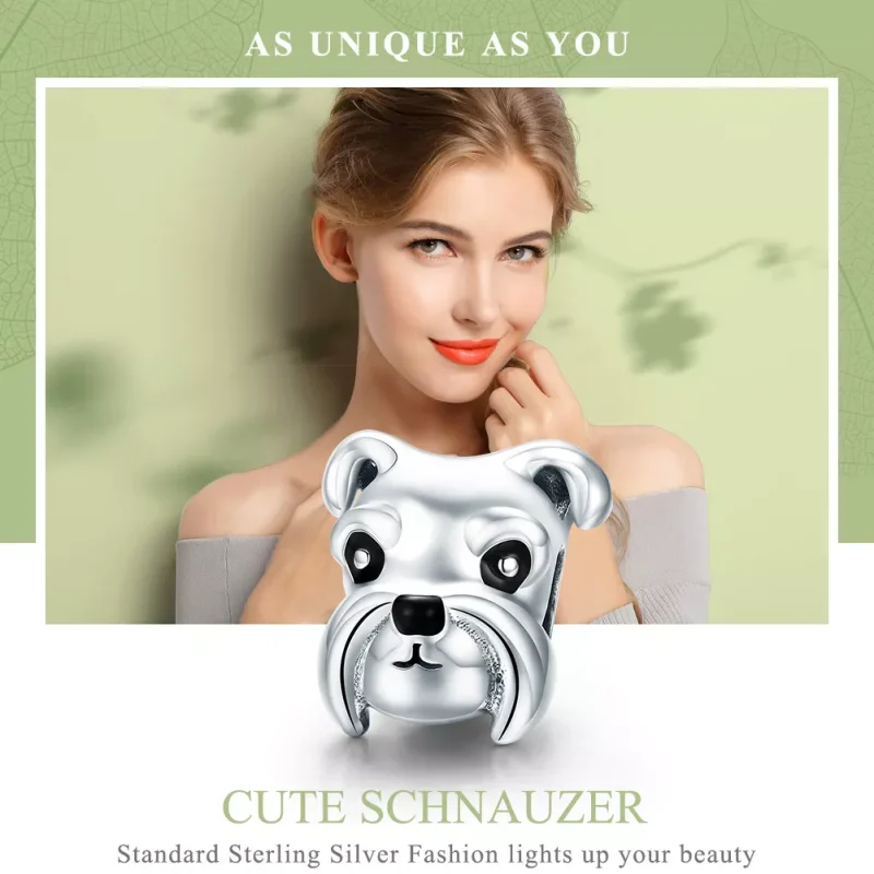 (bild till) Pandora Stil Berlock Schnauzer - Scc835 - View 6