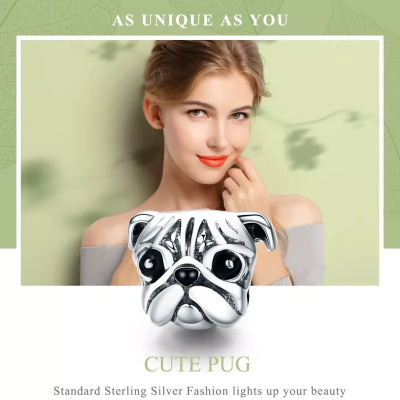 (bild till) Pandora Stil Berlock Shar-Pei Hund - Scc834 - View 6