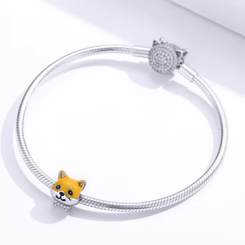 (bild till) Pandora Stil Berlock Shiba Inu - Bsc188 - View 4