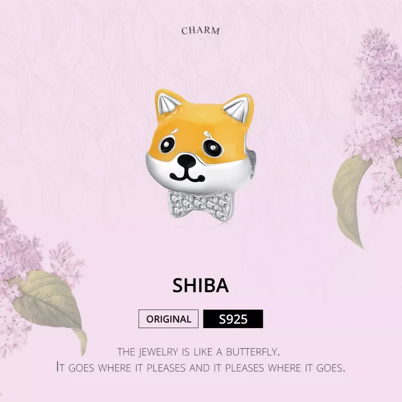 (bild till) Pandora Stil Berlock Shiba Inu - Bsc188 - View 6
