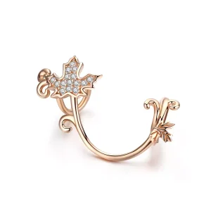 (bild till) Pandora Stil Berlock Slient Leaves 14 Karat Roséguld - Scc1254