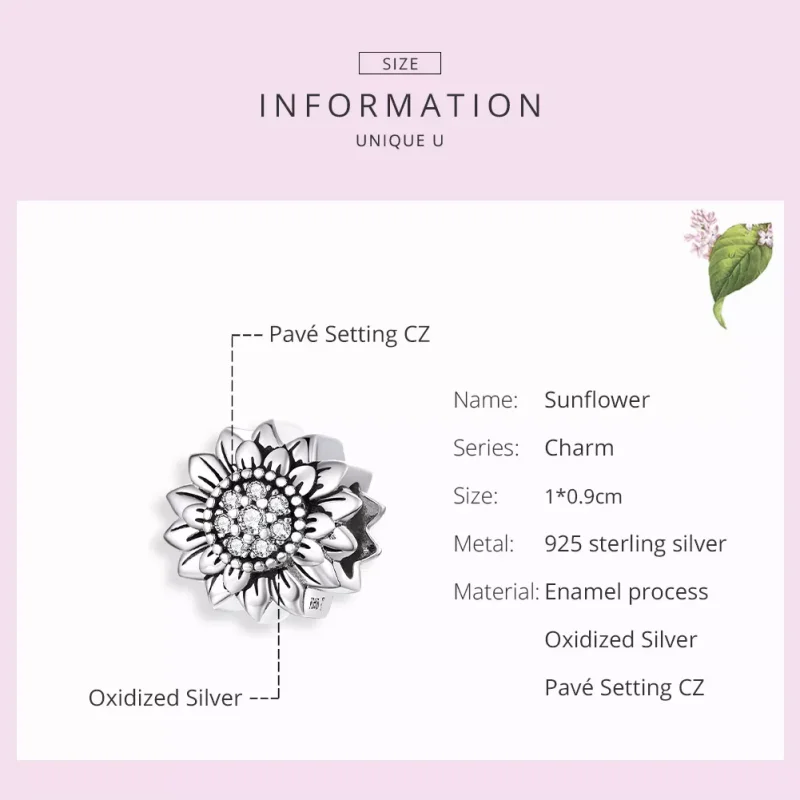 (bild till) Pandora Stil Berlock Solros - Scc1507 - View 7