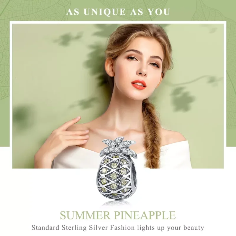 (bild till) Pandora Stil Berlock Sommar Ananas - Scc936 - View 6