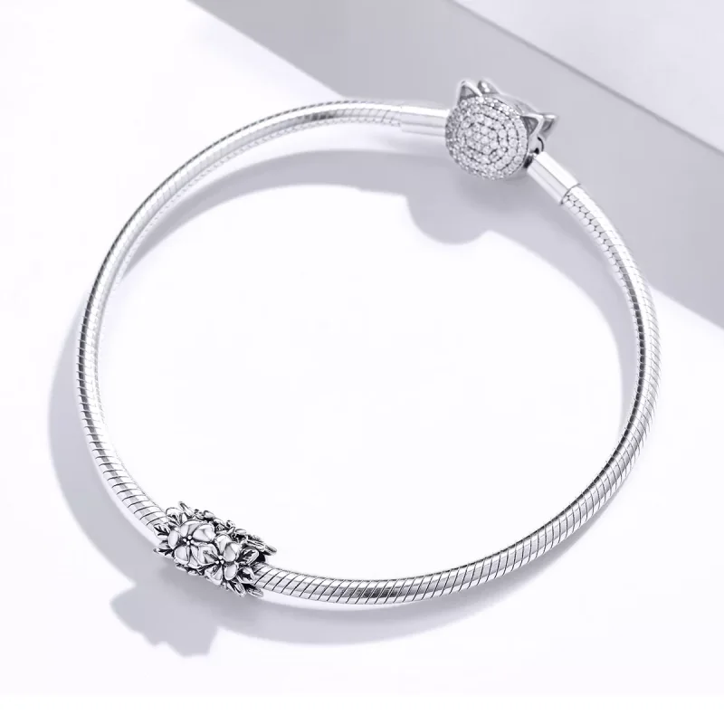(bild till) Pandora Stil Berlock Sommarblomma - Scc1488 - View 3