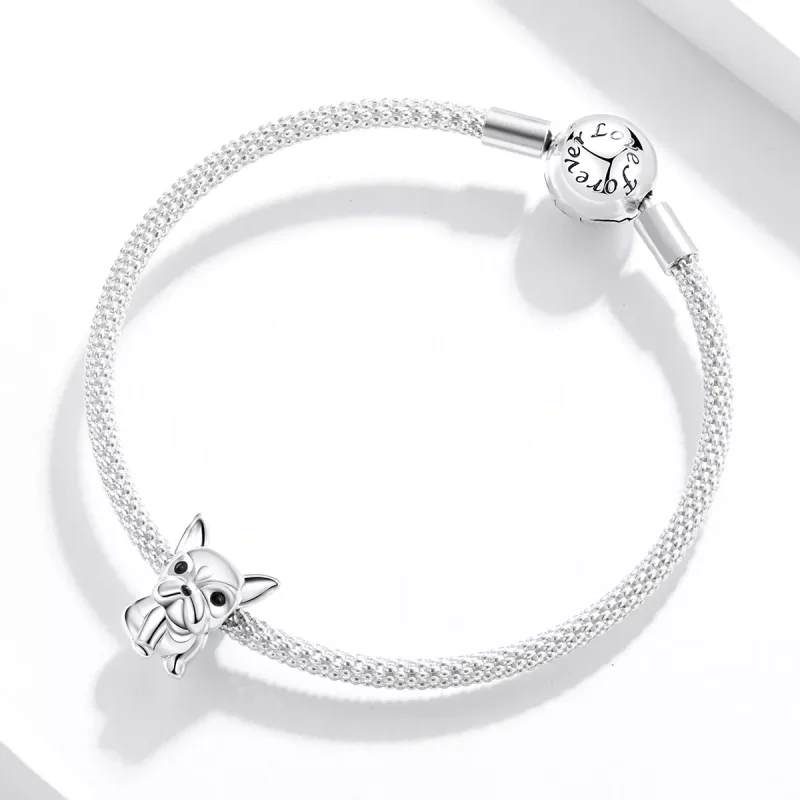(bild till) Pandora Stil Berlock Söt Frenchie Bulldog - Scc1599 - View 3